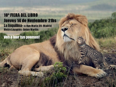 10ª Fiera del Libro - Jam de Poesía de Noviembre - La Inquilina - 14-11-13