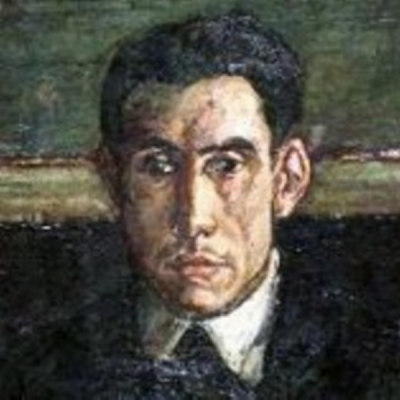 Mauricio Bacarisse | Detalle de ´La tertulia del Café de Pombo' de José Gutiérrez Solana (1920)