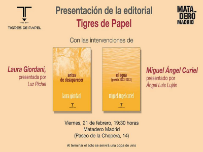 Presentación de la Editorial Tigres de Papel en Matadero Madrid