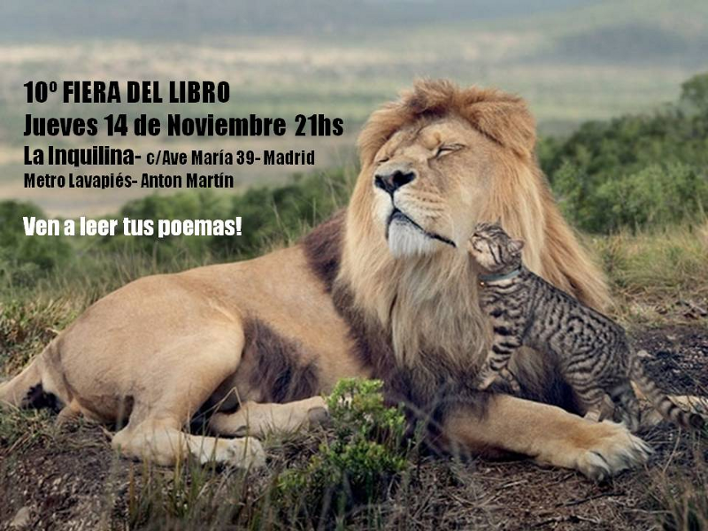 10ª Fiera del Libro - Jam de Poesía de Noviembre - La Inquilina - 14-11-13