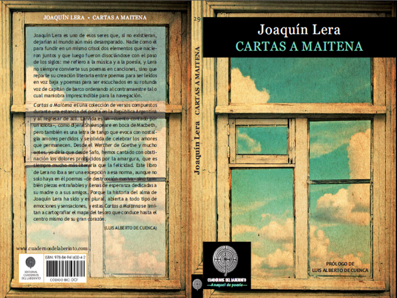 Cubierta 'Cartas a Maitena' de Joaquín Lera