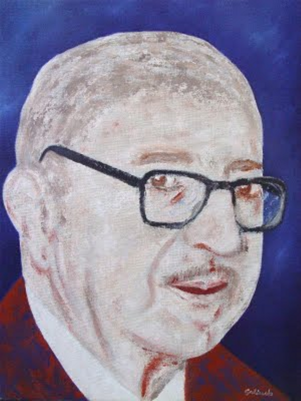 Dámaso Alonso | Óleo sobre tela de Juan Antonio Galindo Martín (2009)