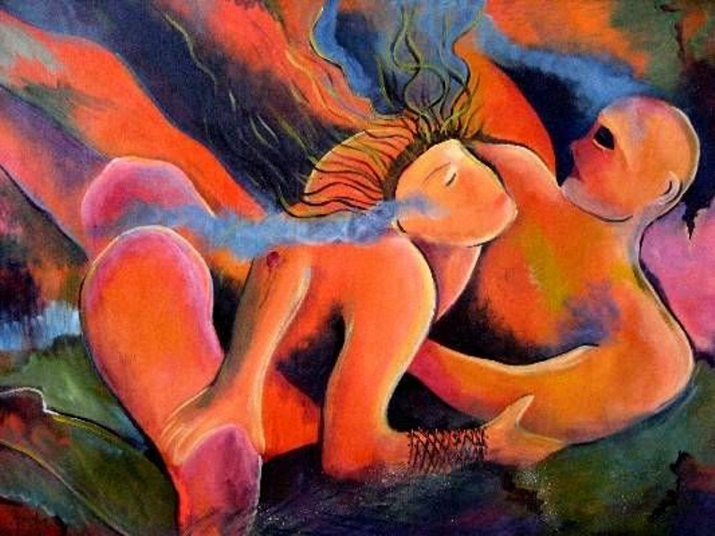 Los amantes | Obra original de Gabriel Nieto Nieto