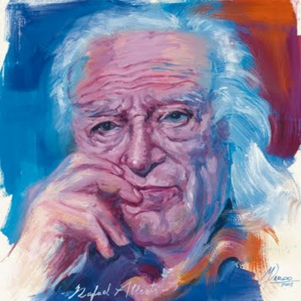 Rafael Alberti | Óleo sobre papel de Manolo Pardo (2005)