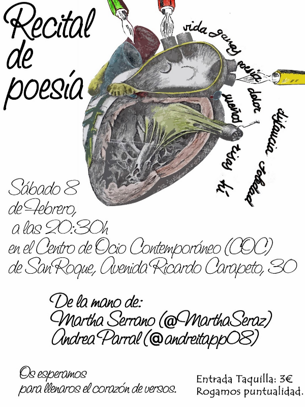 Recital de poesía de Andrea Puebla Parral y Martha Serrano | 08-02-2014