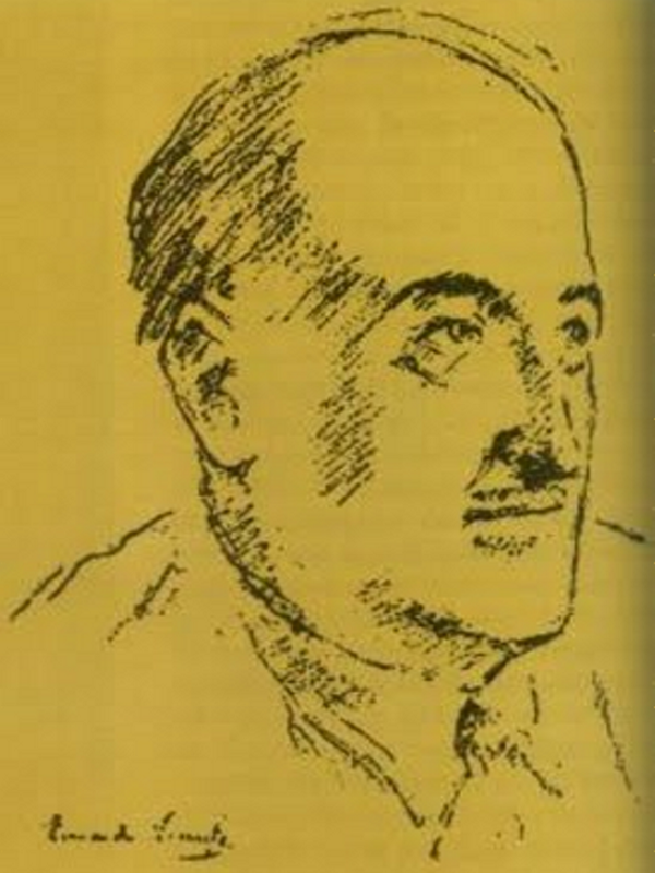 Vicente Aleixandre | Dibujo de Eduardo Vicente