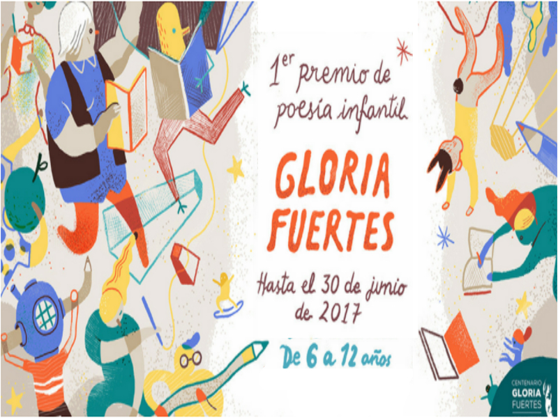 1 Premio de Poesía Infantil Gloria Fuertes | Hasta el 30 de junio de 2017 | Para niñas y niños de 6 a 12 años | Ayuntamiento de Madrid | Centenario Gloria Fuertes
