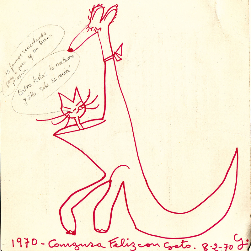 Centenario Gloria Fuertes | 1917-1998 | #gloriafuertes100 | Cangura Feliz con Gato | 1970
